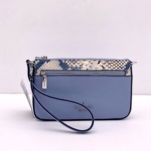 Kate Spade Leila Snake Embossed Convertible Wristlet Wallet Shoulder Bag